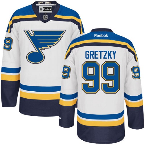 Herren St. Louis Blues Eishockey Trikot Wayne Gretzky #99 Authentic Reebok Weiß Auswärts